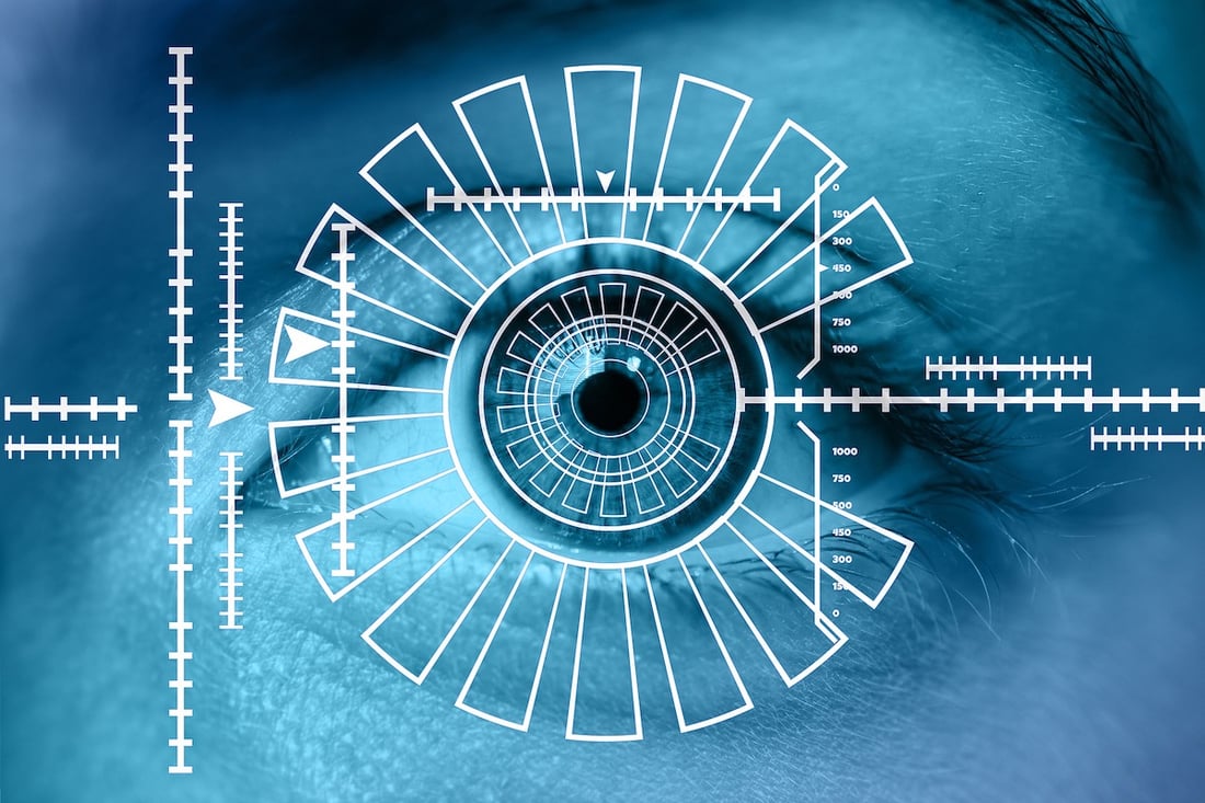 Biometric technology eye scanner