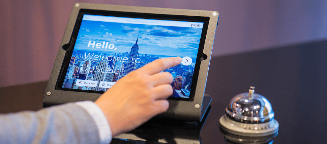 Proxyclick welcome touch screen cloud-based visitor management